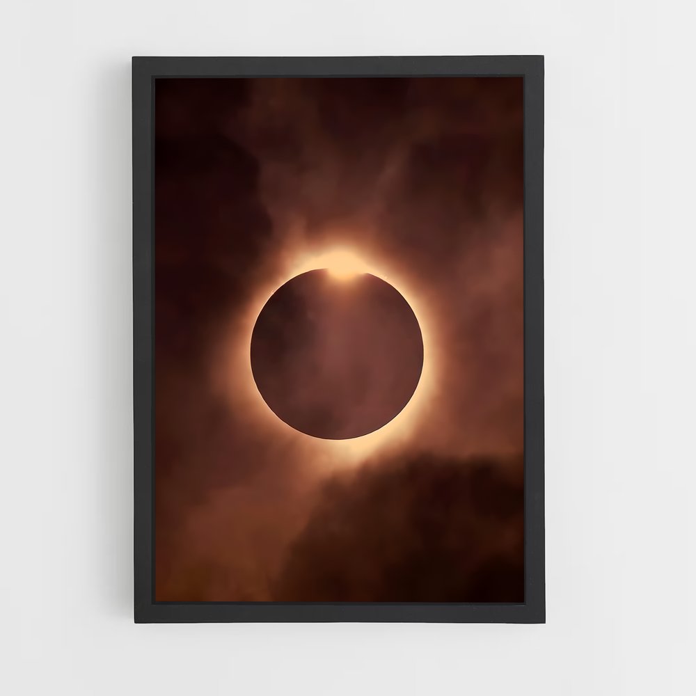 Poster Éclipse Totale – affiche Univers (vue 2)